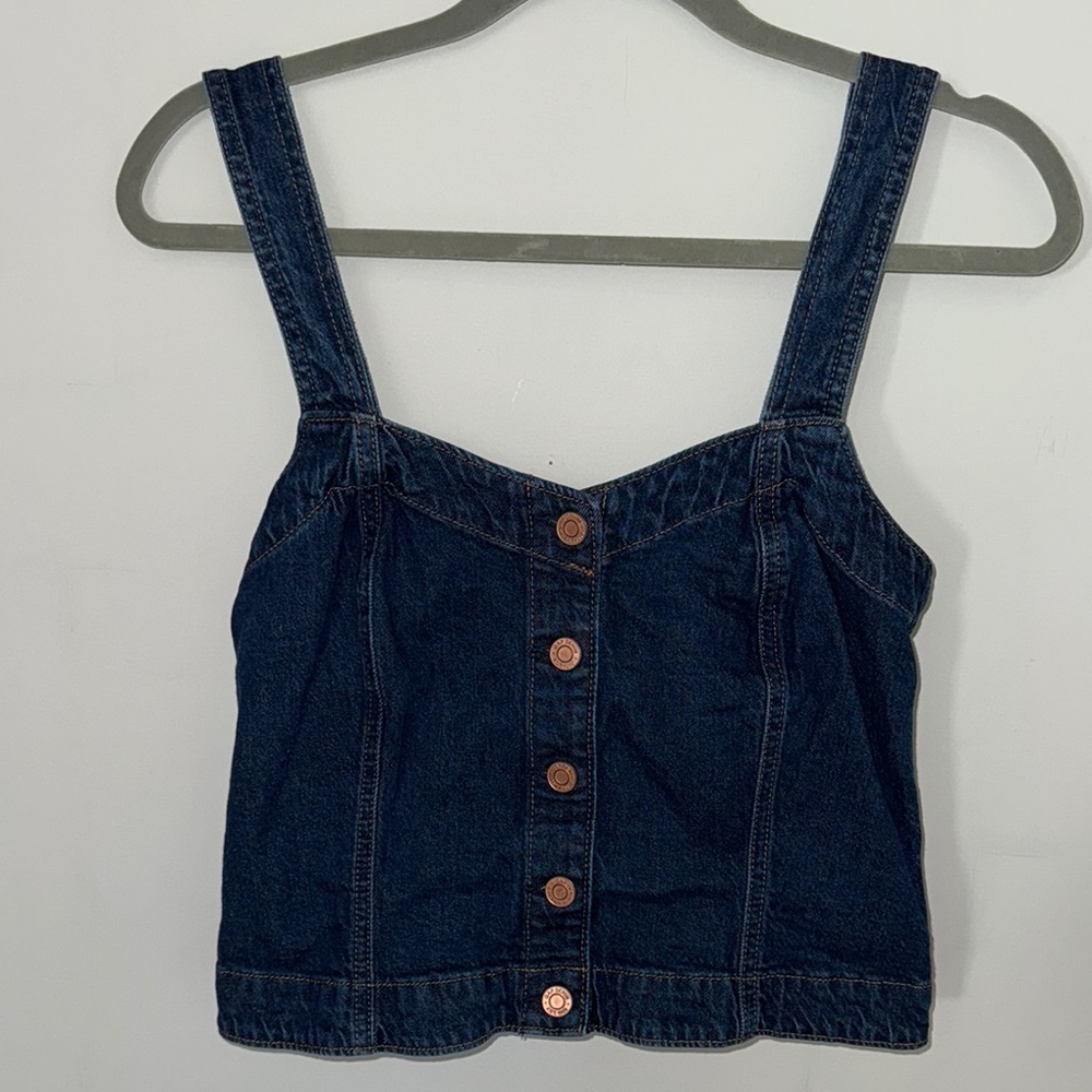 GAP Denim Crop Top Sz S